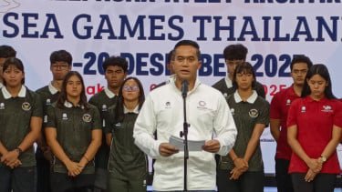 Anindya Bakrie Ajak Atlet Akuatik Doakan Korban Bencana Saat Lepas Kontingen Terbesar ke SEA Games 2025
