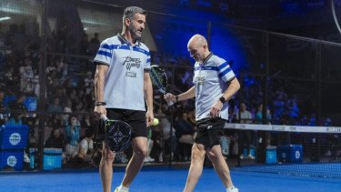 Esteban Cambiasso dan Christian Panucci Main Padel Lawan Raffi Ahmad-Desta, Fans Inter Milan dan AC Milan Bersorak
