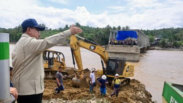 Prabowo Sebut Jembatan Bailey di Bireuen Selesai Diperbaiki dalam Sepekan