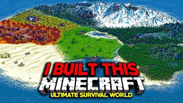 Ilustrasi Minecraft Map Survival