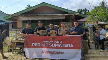 Alumni Akpol 2015 Tempuh Perjalanan 3 Jam dan Ratusan Kilometer Salurkan Bantuan ke Aceh Tamiang