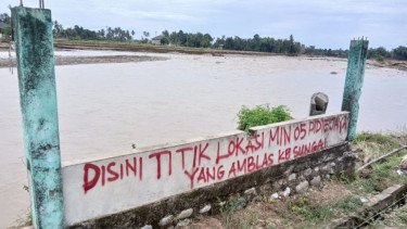 Madrasah di Pidie Jaya Hilang Diterjang Banjir Bandang, Hanya Tersisa Fondasi Pagar