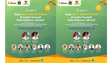 Final Dai &amp; Daiyah Pilihan Piala Gubernur Jakarta Digelar Hari Ini di Balai Agung