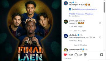 Terpopuler: PSG Pakai Poster Ala Film Agak Laen, John Herdman Tinggal Selangkah Lagi Jadi Pelatih Timnas Indonesia