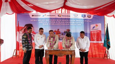 Negara Hadir Lewat Koperasi: SPBUN Nelayan Tukak Sadai Resmi Dibangun