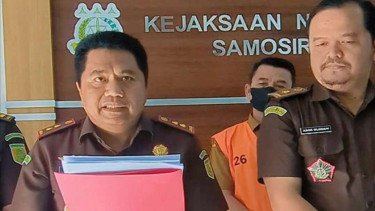 Kejaksaan Negeri Samosir menahan tersangka korupsi dana bencana alam