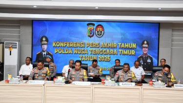 Capaian Kinerja Polda NTT Sepanjang 2025: Potensi Gangguan Kamtibmas Menurun, Penyelesaian Perkara Meningkat