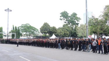 Ribuan aparat gabungan kawal laga Persija vs Bhayangkara Presisi