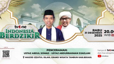 Sambut Pergantian Tahun, tvOne Gelar &ldquo;Indonesia Berdzikir&rdquo; Bersama Ustaz Abdul Somad di Bekasi