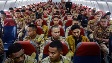 1.138 Praja IPDN Dikirim ke Aceh Tamiang Buat Bersihkan Kantor Dinas Usai Banjir