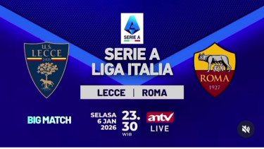 Sedang Berlangsung! Live di ANTV, Duel Serie A Lecce vs AS Roma