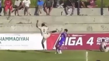 Tendangan Kungfu Kembali Terjadi di Liga 4, Pemain Kafi&nbsp;FC Disanksi Seumur Hidup