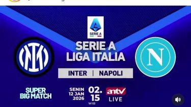 Sedang Berlangsung! Live di ANTV Super Big Match Serie A Inter Milan vs Napoli, Adu Tajam Lautaro Martinez dan Hojlund
