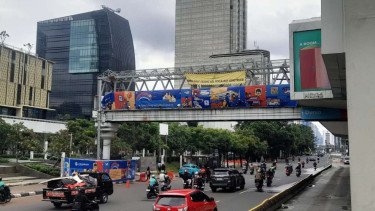 Jembatan penyeberangan orang (JPO) di Sarinah, Jakarta Pusat