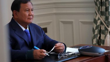 Presiden RI Prabowo Subianto memimpin Ratas dari Inggris