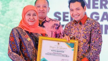 Wakil Wali Kota Madiun F. Bagus Panuntun (kanan)