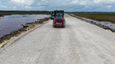 Infrastruktur food estate di Merauke.