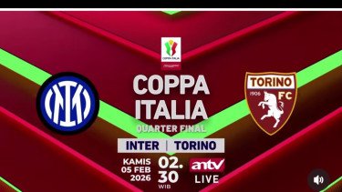 Live di ANTV! Inter Milan vs Torino Berebut Tiket Semifinal Coppa Italia