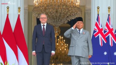Kali Kedua, Prabowo Terima Kunjungan PM Albanese di Istana Merdeka