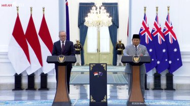 Presiden RI Prabowo Subianto dan PM Australia Anthony Albanese