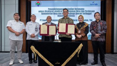 bank bjb Dorong Desa Mandiri Melalui Kerja Sama dengan Kemendesa PDT