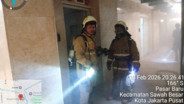 Kebakaran di Ruang CCTV Masjid Istiqlal Saat Tarawih Pertama 2026, 9 Unit Damkar Dikerahkan