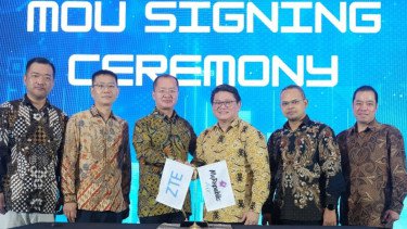 Kerja sama ZTE dan MyRepublic Indonesia.