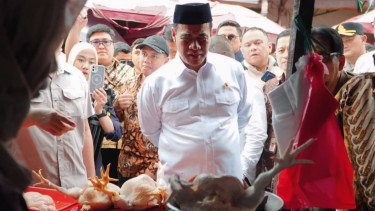 Usai Terima Laporan Kenaikan Harga, Mentan Amran Sidak Pasar Kebayoran: Ayam Turun Jadi Rp25 Ribu