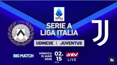 Sedang Berlangsung! Duel Udinese vs Juventus Live di ANTV
