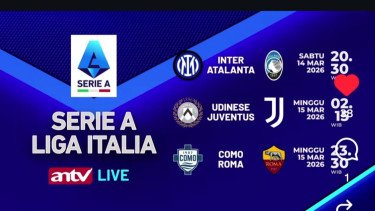 Nonton Serie A Gratis! Simak Jadwal Siaran Langsung Inter Milan, Juventus, dan AS Roma di ANTV