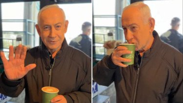 Muncul &lsquo;Elegan&rsquo; Sambil Ngopi Usai Dirumorkan Tewas, Video Netanyahu Diduga Kuat Hasil AI