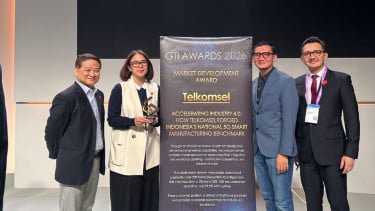Buka Peluang Ekonomi Sektor Manufaktur Indonesia, Telkomsel Raih GTI Awards 2026