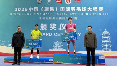 Ditekan Pemain Wakil Tuan Rumah, Bagas Gagal Juara di Ruichang China Masters 2026