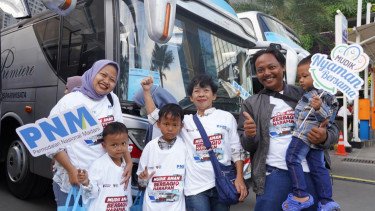 Mudik Bersama BUMN, PNM Fasilitasi Ratusan Peserta Mudik Tanpa Cemas Ongkos