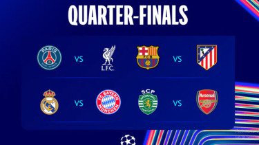Daftar Lengkap Perempat Final Liga Champions: Big Match Bayern Munich vs Real Madrid dan PSG vs Liverpool