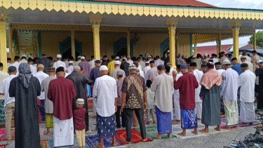 Warga di Hila Maluku Tengah Lebaran Hari Ini