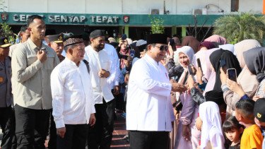 Kasatgas Tito Bersama Presiden Laksanakan Salat Idul Fitri di Kabupaten Aceh Tamiang