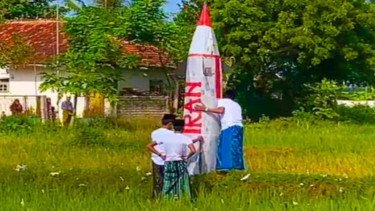 Bikin Heboh, 'Rudal Iran' Diluncurkan dari Pamekasan Usai Salat Idul Fitri