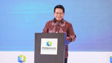 Ketua Umum Perbanas yang juga Direktur Utama PT Bank Rakyat Indonesia (Persero) Tbk, Hery Gunardi.