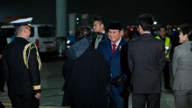 Prabowo Tiba di Tokyo, Bakal Bertemu Kaisar-PM Jepang