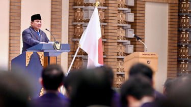 Presiden RI Prabowo Subianto menghadiri forum bisnis Indonesia-Jepang