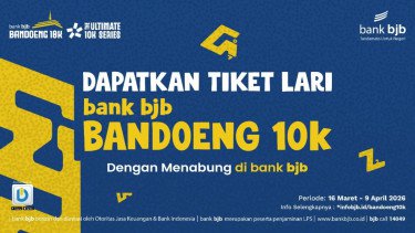 Cara Mudah Dapat Tiket bank bjb Bandoeng 10K, Cukup Nabung Bisa Ikut Lari di Bandung