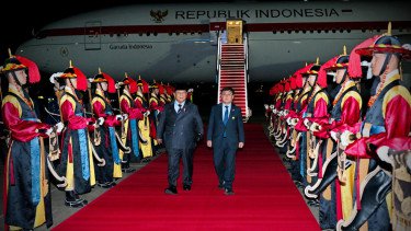 Presiden RI Prabowo Subianto tiba di Seoul, Korea Selatan