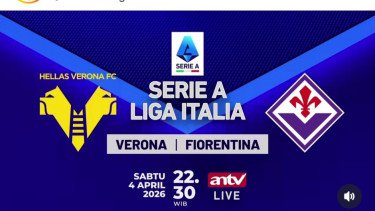 Sedang Berlangsung! Live di ANTV: Duel Sengit Serie A Hellas Verona vs Fiorentina