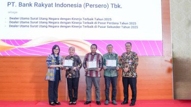 Penguatan Pasar Keuangan Domestik, BRI Raih 3 Penghargaan Dealer Utama dengan Kinerja Terbaik dari Kemenkeu