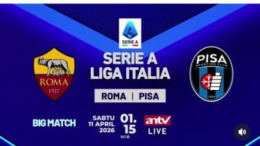 Nonton Gratis di ANTV! Duel Sengit Serie A AS Roma vs Pisa, Siapa Bakal Berjaya?