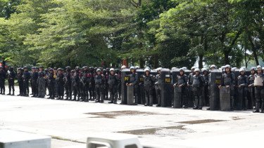 Polda Sumsel melaksanakan simulasi sistem pengamanan kota (sispamkot)