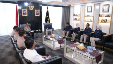 Kapolda Sumsel Irjen Sandi Nugroho menerima kunjungan Kepala BPS Sumsel