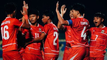 Hasil Piala AFF U-17: Garuda Muda Ngamuk, Timor Leste Dibantai