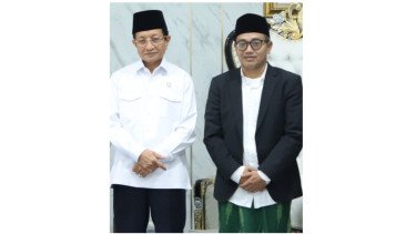 Silaturahmi ke Menag Nasaruddin, Gus Salam Bawa Pesan untuk NU